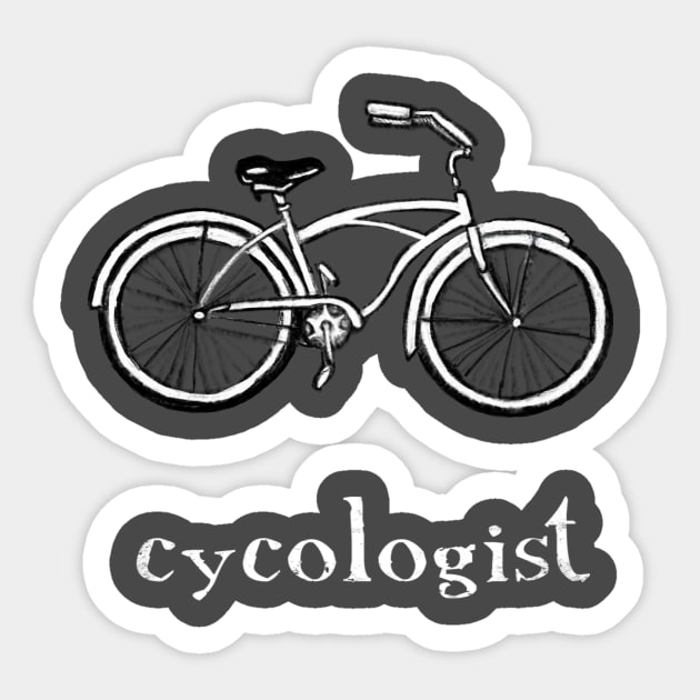 Cycologist Funny Bike Bicycle Humor Sticker by pepekauai